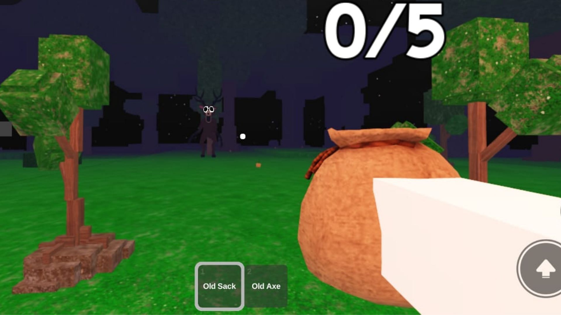 The deer monster is afraid of fire (Image via Roblox)